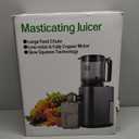 Cold Press Juicer, 5.5inch Wide Feed Chute Juicer Machine, Slow Masticating Juicer for Whole Vegetables & Fruits, Black