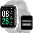 Pedometer Watch Senior Friendly No App/Phone Required, Waterproof Fitness Tracker Watch with Step Counter Calories/Sleep Tracker for Walking Running for Men Women (Gray)