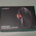 Nulea M501 Wireless Trackball Mouse, Rechargeable Ergonomic, Thumb-Controlled, Smooth Precision, 3-Device Connect (Bluetooth/USB), Fits PC, Laptop, Mac, WindowsDusty Pink