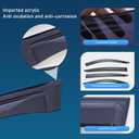 Yakitoko Window Visors Vent Sun Shade Rain Guards for Toyota Prius 2016-2022 Black 4PCS
