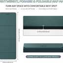 ILILI Foldable Yoga Mat 71 * 24 * 0.3'' - TPE Non-Slip Fitness Mat for Home，Waterproof & Lightweight (2lb) for Home Gym, Pilates & Stretching,Fitness Workouts