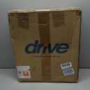 Drive Medical 2-in-1 Raised Toilet Seat with Removable Padded Arms - Elevated Bathroom Safety Support - Secure Locking Attachment - Easy Height Assistance - Durable Construction, Standard Toilets
