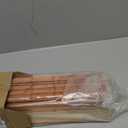 LazBlinds No Tools No Drill Cordless Bamboo Roman Shades, Light Filtering Window Treatment, Roll Up Bamboo Blinds for Windows 28'' W x 64'' H, Wood