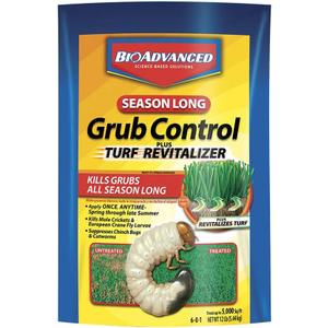 BioAdvanced Season-Long Grub Control Plus Turf Revitalizer, Granules, 12 lb, Grub Killer for Lawns