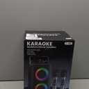 Bluetooth Speaker with 2 Rechargeable Wireless Microphone - Portable Party Speaker with Colorful Lights - Floorstanding Speakers Support TWS/AUX/USB/TF Card Ideal for Party,Home,Camping