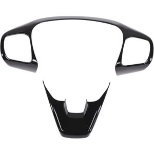 Aunginsy Center Console Steering Button Frame Trim Compatible with Ford Maverick 2022+/Bronco Sport 2021+/Escape 2020+, Central Control Steering Panel Protector Cover Decorator Sticker ABS Accessories