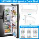 [2 PACK] UPGRADED FFSS2615TS0 LFSS2612TF0 LFSS2612TE0 LFSS2612TP0 LFSS2612TF4 FFSS2615TS2 FGHS2631PF4A Refrigerator Door Bin Compatible with Frigidaire Door Shelf 240356402 Refrigerator Door Shelves
