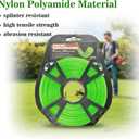 QPQ 21-380B-0.080 in. Round String Trimmer Line, Green,416 ft. Bulk Donut, Professional Weed Wacker Line ReplacementCompatible for DW Stihl Ryobi Greenworks