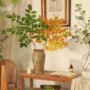 Floweroyal 3pcs Artificial Greenery Stems 43.3" Faux Branches for Vase Filler Fake Green Plants for Home Office Party Wedding Decoration