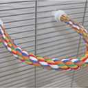 34 Inch Flex Rope (Large) - Bendable Fun Climbing Perch Cage Accessory Toy - Sugar Gliders, Squirrels, Degus, Marmosets, Monkeys, Parrots, Birds, Rats & Other Small Animals