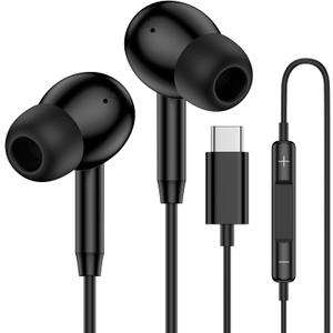 USB C Samsung Earbuds Wired Ear Buds for Samsung Galaxy A16 A17 A36 5G A26 S25 Edge A56 S26 Ultra Plus S24 FE A35 Z Fold 6 USBC In-Ear Headphones Wired Type C Earbud Earphones Headsets with Microphone