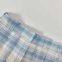 Skirts for Girls Pleated Skirt A-line Tennis Outfits High Waisted School Uniform Skirts with Shorts (Blue)