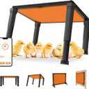 2-in-1 Chicken Coop Heater with Thermostat & WiFi APP, 120W Radiant Chick Brooder Heater for Chicken Coop, 41-176 Adjustable Temp, 24H Timing, UL-Compliant Pet Heating Mat