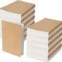 100-Pack A5 Kraft Notebooks  Small Journals Bulk Set, 5.5 x 8.5 Inch Softcover Bulk Journals & Notepads, 68 Pages (34 Sheets) for Writing, Sketching & Office Use.