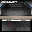 LASFIT Premium Extra Thick Truck Bed Mat for Tesla Cybertruck 2023-2026 Base/Cyberbeast 6FT Car Bed Liner Cybertruck Accessories | Custom Fit TPE All Weather Pickup Rear Trunk Cargo Mat, Black