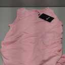 Ficerd Women's Maternity Tank Top, Side Ruched Sleeveless Pregnancy Shirts Summer Comfy Round Neck Maternity Vest Tee (Light Pink) Small