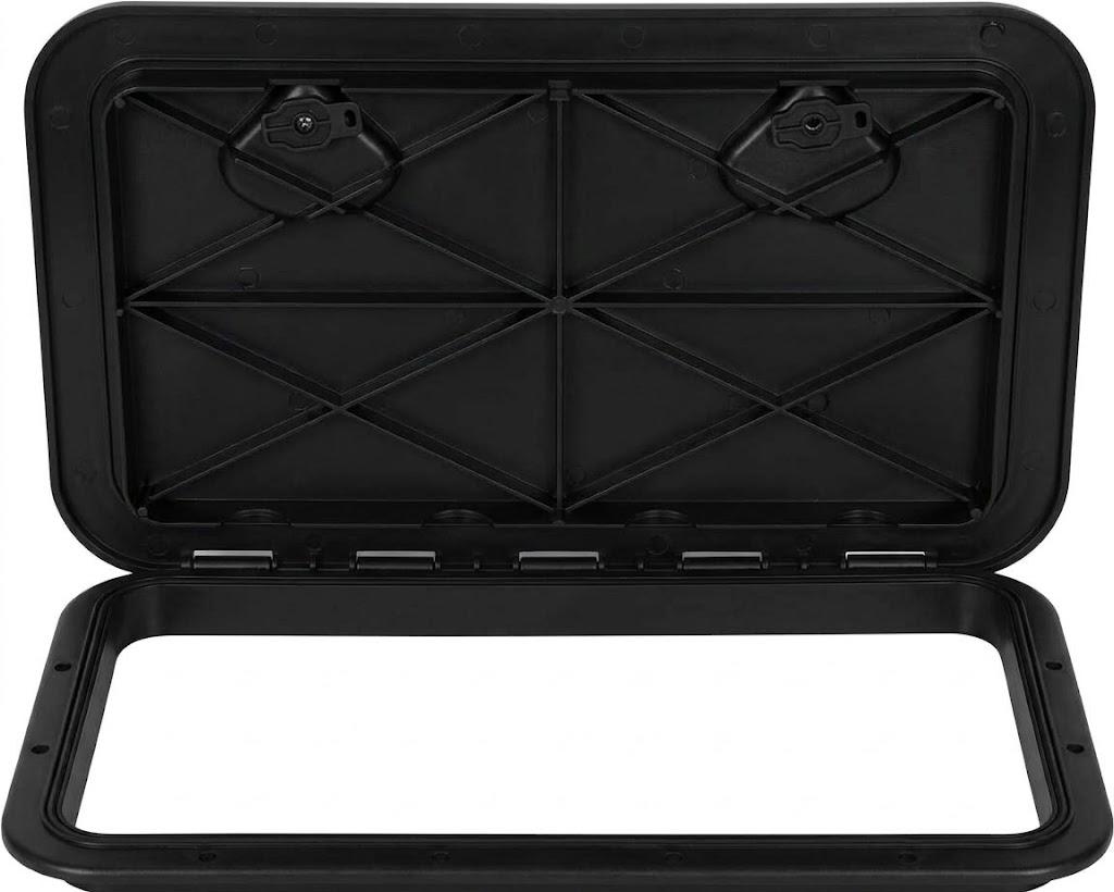 ECOTRIC 24" x 14" Deck Marine Access Hatch & Lid Durable Boat Hatch 180
Hinge Strong Recessed Handle Marine Caravan RV White Rectangle(606mm x 353mm) Plastic