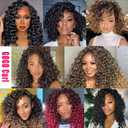 7 Packs GoGo Curl Crochet Hair 10 Inch Short Curly Crochet Hair for Women Beach Curl Water Wave Deep Twist Crochet Braids Synthetic Braiding Hair Extensions (10 Inch,T1B/4/30)