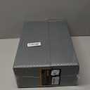 Lineco Archival Document Storage Box with Metal Edge, Acid-Free Gray Boxboard, Organize and Store Files, Prints, Photos, Legal-Sized Case 15.5" x 10.5" x 5" Wide