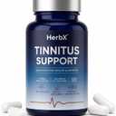 HerbX Tinnitus Support Ear Health Support, Gentle Formula, 120 Capsules