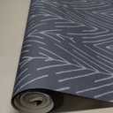 RoomMates RMK11673WP Navy and Gray Twig Hygge Herringbone Peel and Stick Wallpaper, Navy/Grey