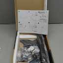 Universal Swivel TV /Table Top TV Stand for 19 to 43 inch TVs with 90 Degree Swivel, 4 Level Height Adjustable, Heavy Duty Tempered Glass Base, Holds up to 99LBS HT02B-001