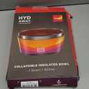 HYDAWAY 1-Quart Collapsible Insulated Bowl with Lid - BPA-Free, Leak-Resistant, Space-Saving Camp Bowl - Ideal for Hiking, Travel & Outdoor Meals (32oz, Mojave)