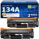 134A Black Toner Cartridge (with Chip) Replacement Compatible for HP 134A W1340A Toner Cartridge 134X W1340X Toner Use with HP LaserJet Pro M209dw MFP M234dw M234sdw M234sdn Printer Ink(2 Black)