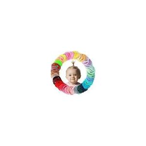 200PCS Small Hair Ties,No Crease Baby Hair Ties,Elastic Hair Ponytail Holder Hair Accessories for Baby Girls Infants Toddlers Kids