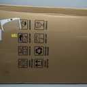 Lumizone Extra Tall Cat Gate 55.12" High Pressure Mounted 29.92"-34.24" Extra Wide 1.37" Gap No Drilling Auto-Close One-Handed Operation Tall Pet Gate for Dogs(White, 55.12" H x 29.92"-34.24" W)