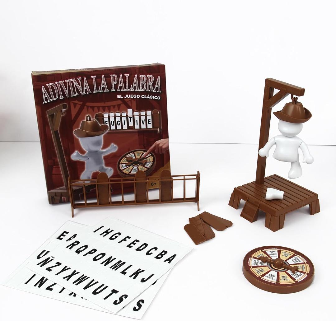 Glow Magnetic Glow Word Guessing Game - The Classic Hangman Family Travel Toy with Light-up Parts and Collapsible Figures, Great for Kids and The Whole Family.