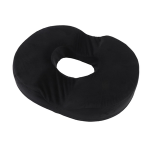 5 STARS UNITED Donut Pillow Hemorrhoid Tailbone Cushion – Large Cushion for Pain Relief – Coccyx, Prostate, Sciatica, Pelvic Floor, Pressure Sores, Pregnancy, Postpartum Recovery, Black