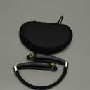 Bluetooth Headphones, Upgraded Foldable Wireless Neckband Headset with Retractable Earbuds, Noise Cancelling Stereo Earphones with Mic for Workout, Running, Driving (with Carry Case) Black