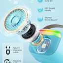 Mini Karaoke Machine for Kids, Toy for Girls Portable Bluetooth Speaker with 2 Wireless Microphones, Fashion Toy Gifts for Christmas Birthday, for 3 4 5 6 7 8+ Year Old Girls Gifts (Blue)