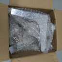 La Vane 5 Inch Metal Furniture Legs, Set of 4 - Modern Diamond Triangle Silver DIY Replacement Feet Corner Legs for Cabinet, Sofa, Sideboard, Couch, Dresser Makeover (Chrome)