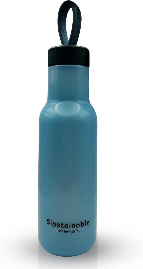 20 Oz Plastic Water Bottle - Eco-Friendly Reusable Bottle - Water Bottles BPA Free, Lightweight & Durable Leakproof Lid - Sustainable Bottle Sports & JYM Use (Blue) 2Pcs