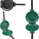 Killer's Instinct Outdoors 1 PCS Double-sided Frying Pan, Easy-to-clean Double-sided Frying Pan with Flip Design