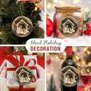 Rustic Nativity Christmas Ornament 2025-2-Sided Printed Ceramic Nativity Scene Ornaments, Religious Presents for Christian Women Men - Holy Family Jesus Christmas Tree Decorations