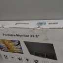 23.8" Portable Touchscreen Monitor 100% sRGB VA FHD 1080P, 4000:1 Contrast, VESA, Built-in Speaker, w/90Adjustable Stand USB-C HDMI 75Hz External Second Touch Screen Display for Laptop/PC/Phone