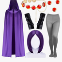 Halloween Anime Costume Include Cloak,Wig,Waist Belt,Pantyhose and Gloves for Women Cosplay