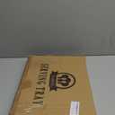 Umisriro Pink Serving Tray with Handles, Rectangular Decorative Tray for Coffee Table, Plastic Ottoman Tray for Living Room, Bathroom, Kitchen Tabletop, 15.6x 10.2x1.37