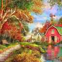 Springbok Autumn Barn 400 Piece Jigsaw Puzzle for Families