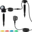 Alpine Corporation Single Multicolor Outdoor LED Light for Water Features and Garden