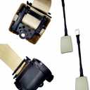 2 Pack 3 pt Pads Adjustable Retractable Straps Cover Universal Replacement Set for Golf Cart Go Kart,Club Golf Cart,Minivan Van,SUV,UTV, VR,Pickup,Truck for Modification Seatbelt Protective Covers Kit