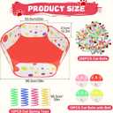 Cat Ball Pit Include 200 Pom Pom Balls 10 Jingle Balls and 12 PCS Cat Spring Toy for Indoor Bored Self Play Enrichment Toy for Indoor Cats Interactive Fun and Exercise