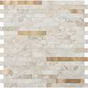 Midcard Sheets Peel and Stick Backsplash PVC Wall Tile,for Kitchen Backsplash, 5 Full Pieces and 2 Halfs