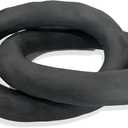 UPWOIGH Black Knot Inspired Modern Ceramic Decor,Large Minimalist Sculptures Coffee Table Decor, Big Boho Ceramic Link Chain Decorative,Statues Home Dcor for Living Room,1Pack Gift