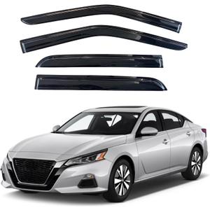 KPY Window Visor Compatible with Nissan Altima 2019-2025, 4PC Rain Guard Side Window Vent Deflectors Tape-On Mugen Style, 2019 2020 2021 2022 2023 2024 2025
