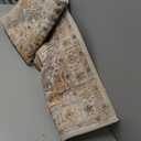 Washable Area Rug 8x10, Large Soft Rugs for Living Room Stain Resistant Non-Slip Backing Rugs for Bedroom, Vintage Clearance Large Area Rug (Turmeric/Grey,8'x10')