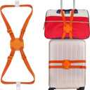 GUANJUNX Luggage Straps Bag Bungees for Add a Bag Easy to Travel Suitcase Elastic Strap Belt Long Orange L Orange Gb-0021